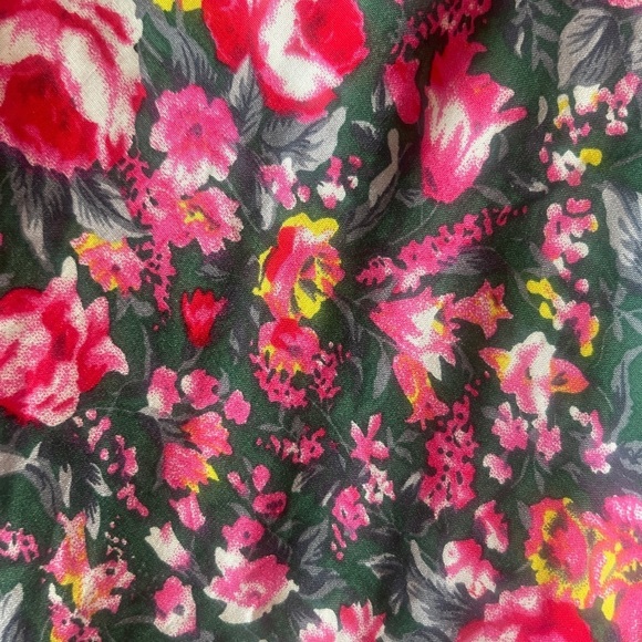 Urban Outfitters Jessie Rose Floral Midi Dress M Scoop Neck Summer Spaghetti - Picture 8 of 11